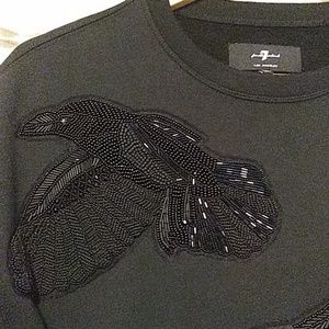 7 for all Mankind embellished sweatshirt